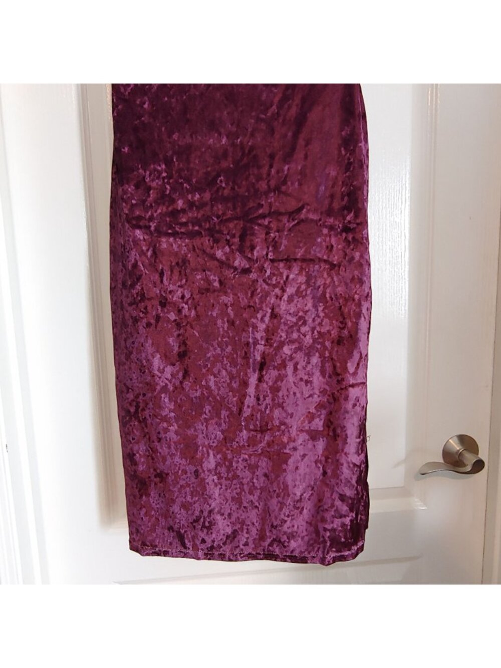 Womens Baroque Velvet Slip Dress Grunge Y2K Sleeze Floral Lace Trim Midi Boho - Picture 8 of 10